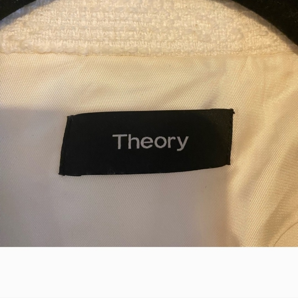 Theory Cream Textured Blazer - Picture 3 of 4